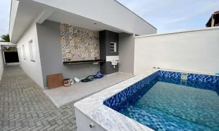 Casa para Venda em Itanhaém, Jardim Regina, 2 dormitórios, 1 suíte, 1 banheiro, 2 vagas