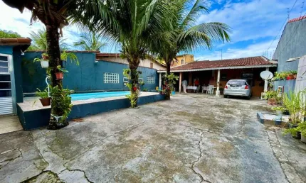 Casa para Venda em Itanhaém, Bopiranga, 3 dormitórios, 1 suíte, 1 banheiro, 4 vagas