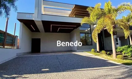 Casa em condomínio Alto Padrão com 3 suítes 1 closet à venda, Residencial Santorini Club - Parque Brasil 500 - Paulínia/SP