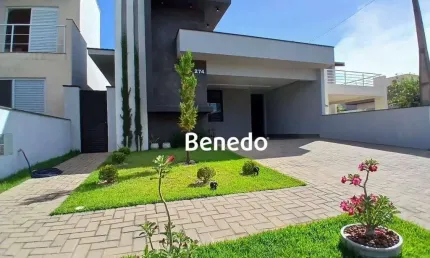 Casa em Condomínio com 3 quartos porteira fechada à venda, 185 m² Cond. Terras do Fontanário - Jardim Planalto - Paulínia/SP