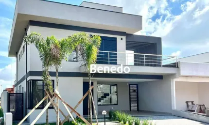 Casa com 3 suítes para locação, 244 m²  - condomínio royal garden - paulínia/sp