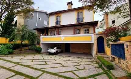 Casa mobiliada para venda e locação em alphaville, estilo colonial com influência toscana