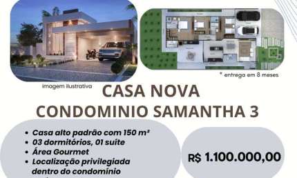 Samantha 3 - Casa Alto Padrão em Jardins de Samantha III, Araras/SP