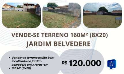 Terreno à venda na Avenida Torque, Jardim Belvedere, Araras