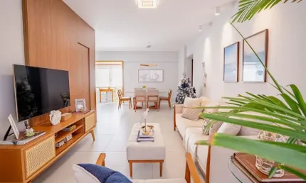Apartamento à Venda no Edifício Dom Carlos – Renascença, 3 Quartos, 127m², Nascente, Andar Alto e 2 Varandas