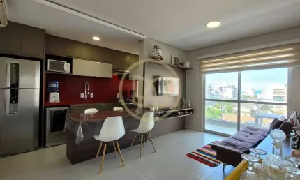 APARTAMENTO MOBILIADO, COM 2 QUARTOS E VISTA PARA O MAR