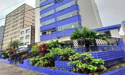 Apartamento para venda em praia grande, guilhermina, 2 dormitórios, 1 banheiro, 1 vaga