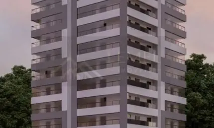 Apartamento na Planta para Venda em Praia Grande, Canto do Forte, 2 dormitórios, 1 suíte, 1 banheiro, 1 vaga