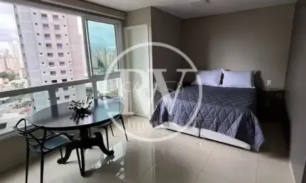Apartamento Tipo Estúdio à Venda – 34m² – Andar Alto – Mobiliado – Setor Bueno