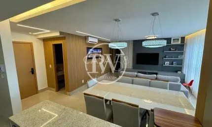 Apartamento à Venda no On Marista Design 3 Suítes 115m² Mobiliado Setor Marista