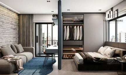 Lançamento lunetto, studio à venda, 23 m²- água verde - curitiba