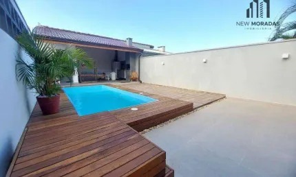 Oportunidade!! Casa 2 dormitórios com piscina, churrasqueira à venda - Guaratuba
