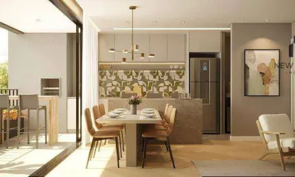 Copaíba - cobertura 3 dormitórios à venda, 149 m²- água verde.
