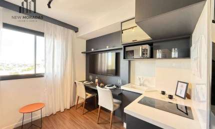 Studio Duplex, mobiliado à venda, 30 m²- Novo Mundo