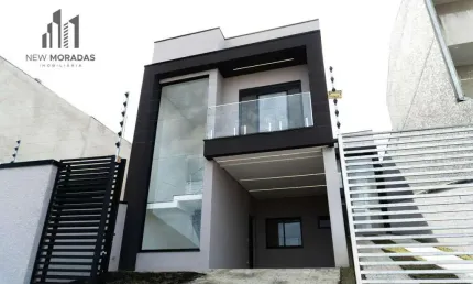 Sobrados novos, 3 quartos à venda, 110 m²- xaxim - curitiba