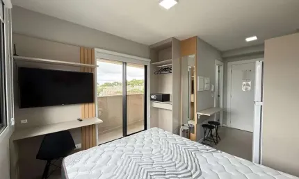 Kitnet / Stúdio para alugar na Rua Ildefonso Stockler de França, 260, Novo Mundo, Curitiba
