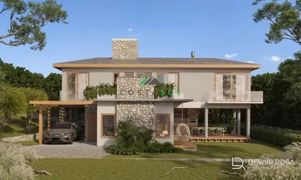 Residência Contemporânea em Construção – Areias de Macacu, Garopaba/SC