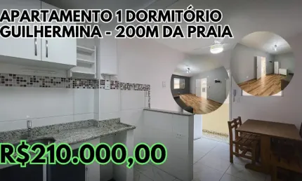 Kitnet / Stúdio à venda na Avenida Presidente Castelo Branco, 000, Guilhermina, Praia Grande
