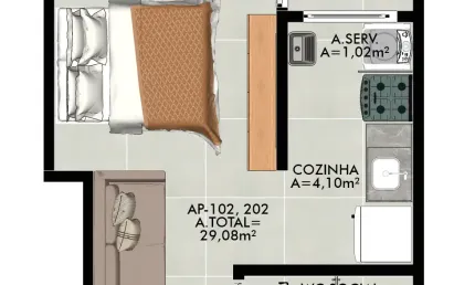 LANÇAMENTO NO BESSA – Flat com Varanda Gourmet e 29m² por R$ 211 Mil!