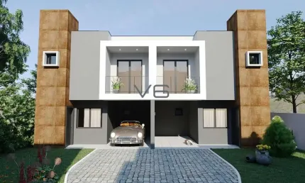 Sobrado padrão com 3 quartos, 123m² privativos, 2 vagas de garagem, no Portão, Curitiba - PR.