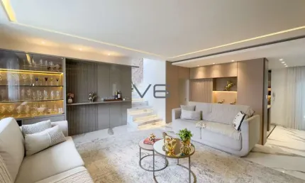Casa Alto Padrão com 308m² privativos, 3 quartos com Suíte 3 vagas de garagem, no Boqueirão, Curitiba - PR.