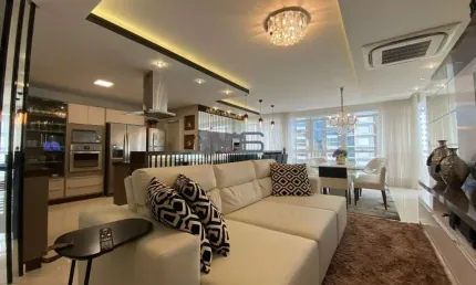 Apartamento alto padrão com 4 suítes, 209m² privativos, 3 vagas de garagem, meia praia - itapema - sc.