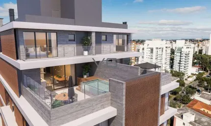 Apartamento Alto Padrão, com 4 suítes, 303 m² privativos, 5 vagas de garagem, no Bigorrilho, Curitiba - PR.