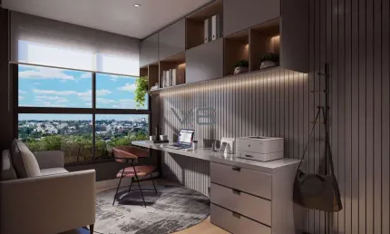 Apartamento Alto Padrão com 141 m² privativos, 3 suítes, 2 vagas de garagem, no Juvevê, Curitiba - PR.