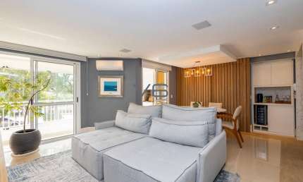 Apartamento Alto Padrão com 3 quartos, 106m² privativos, mobiliado, 2 vagas de garagem, no Ecoville, Curitiba - PR.