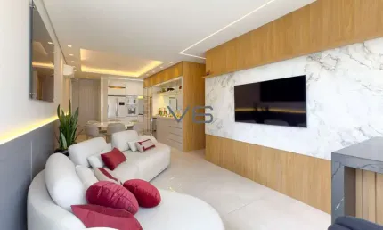 Apartamento mobiliado com 3 quartos, 90 m² privativos, 2 vagas de garagem, no Vila Izabel, Curitiba - PR.