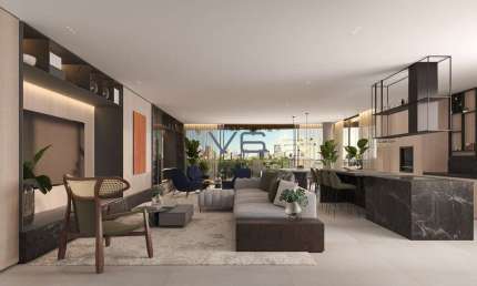 Apartamento Alto Padrão com 3 suítes, 233 m² privativos, 4 vagas de garagem, no Batel, Curitiba-PR.