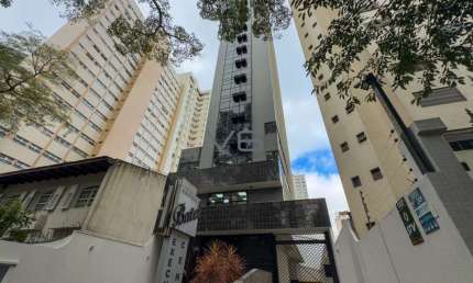 Sala Comercial em edifício, com  45,19 m² privativos, no Agua Verde, Curitiba-PR