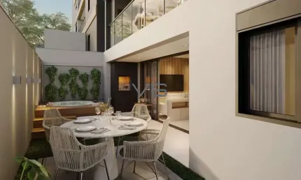 Garden com 157m² privativos, 2 quartos, no portão, curitiba-pr.