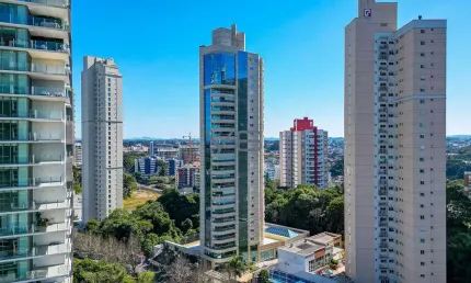 Apartamento alto padrão com 4 dormitórios e 3 suíte, 372m² privativos, 1 vagas de garagem, no campo comprido, curitiba -pr.