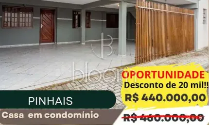 Casa em condomínio fechado com 3 quartos à venda na Rua Rio Piquiri, 199, Weissópolis, Pinhais, 150 m2 por R$ 440.000