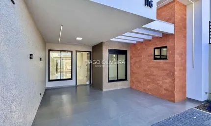 Casa 3 quartos (1 suíte) com área gourmet no eco valley – garagem para 2 carros