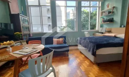 Kitnet / stúdio à venda na rua conrado niemeyer, copacabana, rio de janeiro, 41 m2 por r$ 680.000