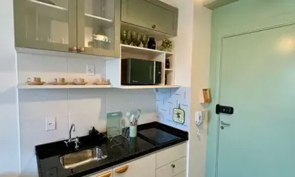 Studio para locação em pinheiros com 1 quarto, 25m²
