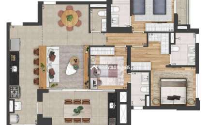 Apartamento com 2 dormitórios à venda, 90 m² por R$ 1.440.000,00 - Alphaville - Barueri/SP