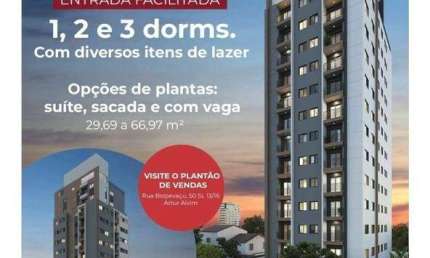 Ap 3Dormitorios 1 Suite, Com Vaga 66 m² por R$ 622.900 - Arthur Alvin -