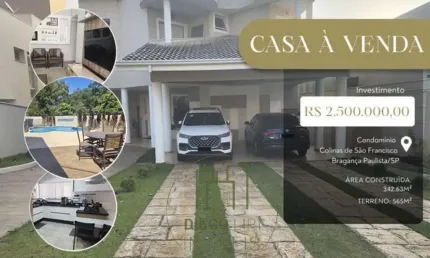 Casa a Venda Residencial Colinas de São Francisco - Bragança Paulista-SP