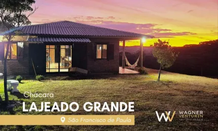 Chácara com um pôr do sol incrível te espera em lajeado grande | rs