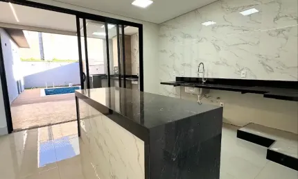 Casa nova à venda em condomínio no Swiss Park - Campinas/SP com 223m3 e 3 quartos
