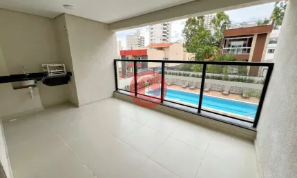 Apartamento novo de 87m2 com varanda gourmet e semi mobiliado para venda na Vila Bastos em Santo André SP.