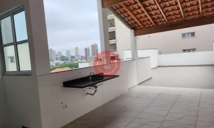 Cobertura de 145m2 nova, com elevador, para venda. Possui 3 quartos, 1 suíte e 2 vagas paralelas, para venda na Vila Assunção em Santo André-SP!