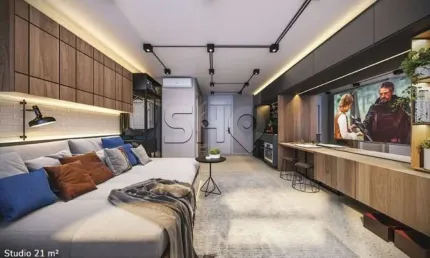 Apartamento com 1 quarto à venda na Rua Borges Lagoa, 299, Vila Clementino, São Paulo por R$ 392.954