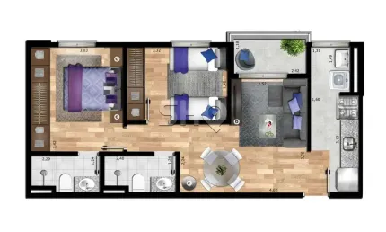 Apartamento com 2 quartos à venda na Rua Padre Agostinho de Matos, 28, Parada Inglesa, São Paulo por R$ 530.000