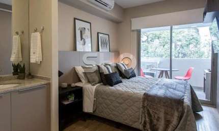 Apartamento com 1 quarto à venda na Rua Girassol, 1280, Vila Madalena, São Paulo por R$ 458.000
