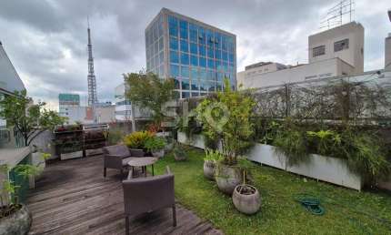 Cobertura com 2 quartos à venda na Rua Bela Cintra, 1307, Consolação, São Paulo por R$ 1.890.000
