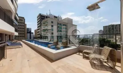 Apartamento com 1 quarto para alugar na avenida vereador josé diniz, 599, santo amaro, são paulo, 34 m2 por r$ 3.200